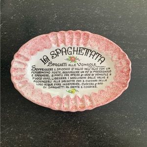 Small Vintage Italian Spaghetti dish / platter.